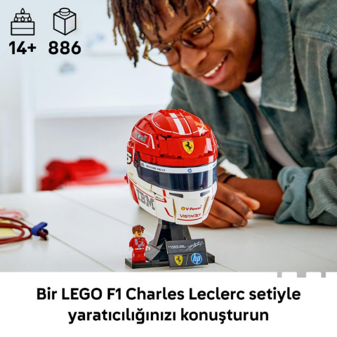 LEGO® Editions Scuderia Ferrari HP Charles Leclerc Kaskı 43014