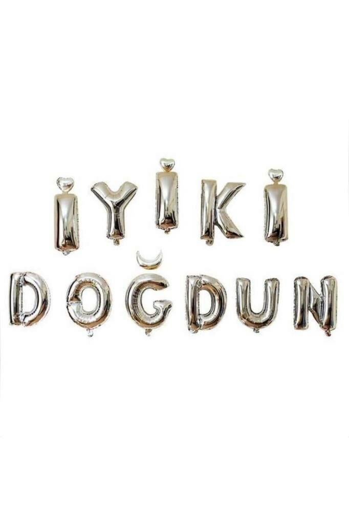 İyi ki Doğdun Gümüş Folyo Balon Yazı