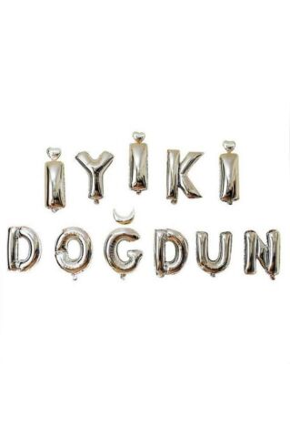 İyi ki Doğdun Gümüş Folyo Balon Yazı