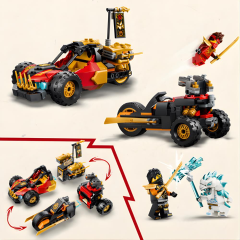 LEGO Ninjago Kai ve Cole’un Birleşen Araçları 71864