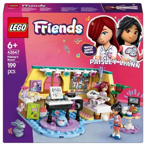 LEGO® Friends Paisley’nin Odası 42647 - 6 Yaş ve Üzeri Çocuklar için Mini Bebek İçeren Yaratıcı Oyuncak Yapım Seti (199 Parça)