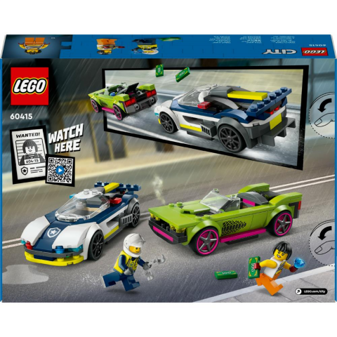 LEGO ® City Polis Arabası ve Spor Araba Takibi 60415 -  Yaratıcı Oyuncak Yapım Seti (213 Parça)