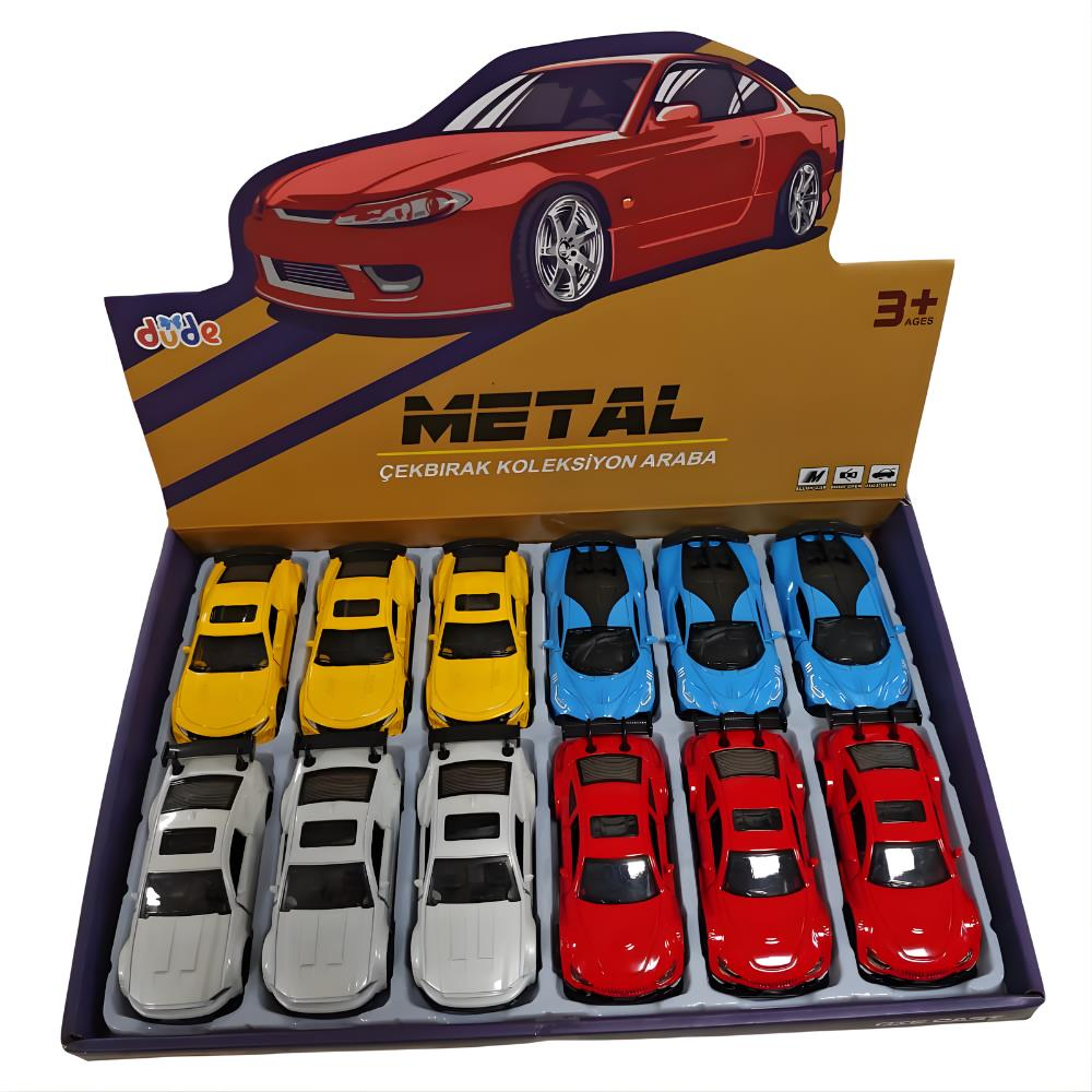 10.5 Cm Metal Model Yaylı Açılır Kapılı Spor Araba