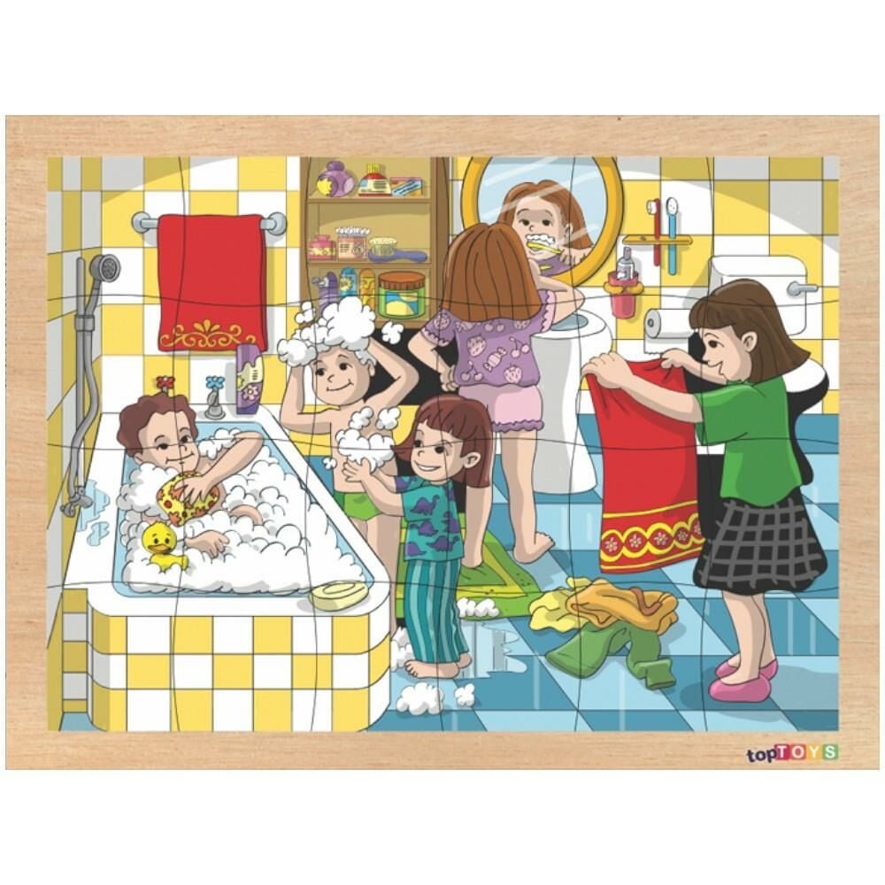 Hijyen Ahşap Puzzle 24 Parça