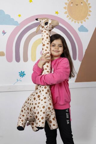 Pufu Toys Zürafa Peluş Oyuncak (1 Metre)