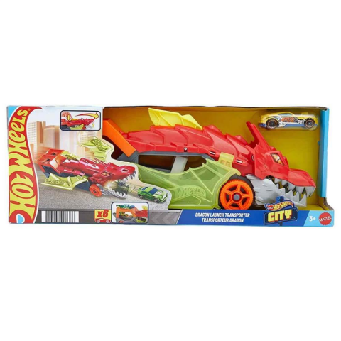 Hot Wheels Fırlatıcı ve Taşıyıcı Ejderha GTK42