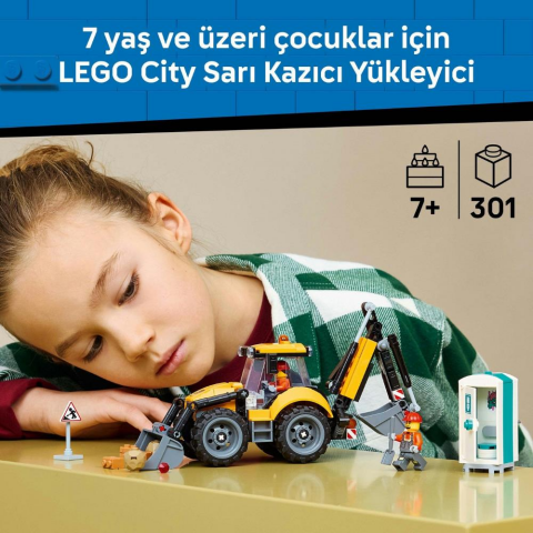LEGO® City Sarı Kazıcı Yükleyici 60480