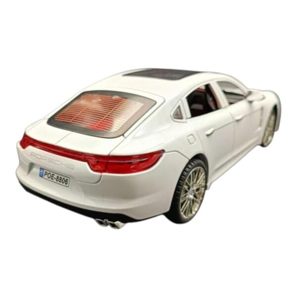 Metal Model Araba 5517, 1:18 Ölçekli Kapılar Bagaj Kaput Açılır Özellikli Sesli Ön Farları Işıklı Porsche Panamera
