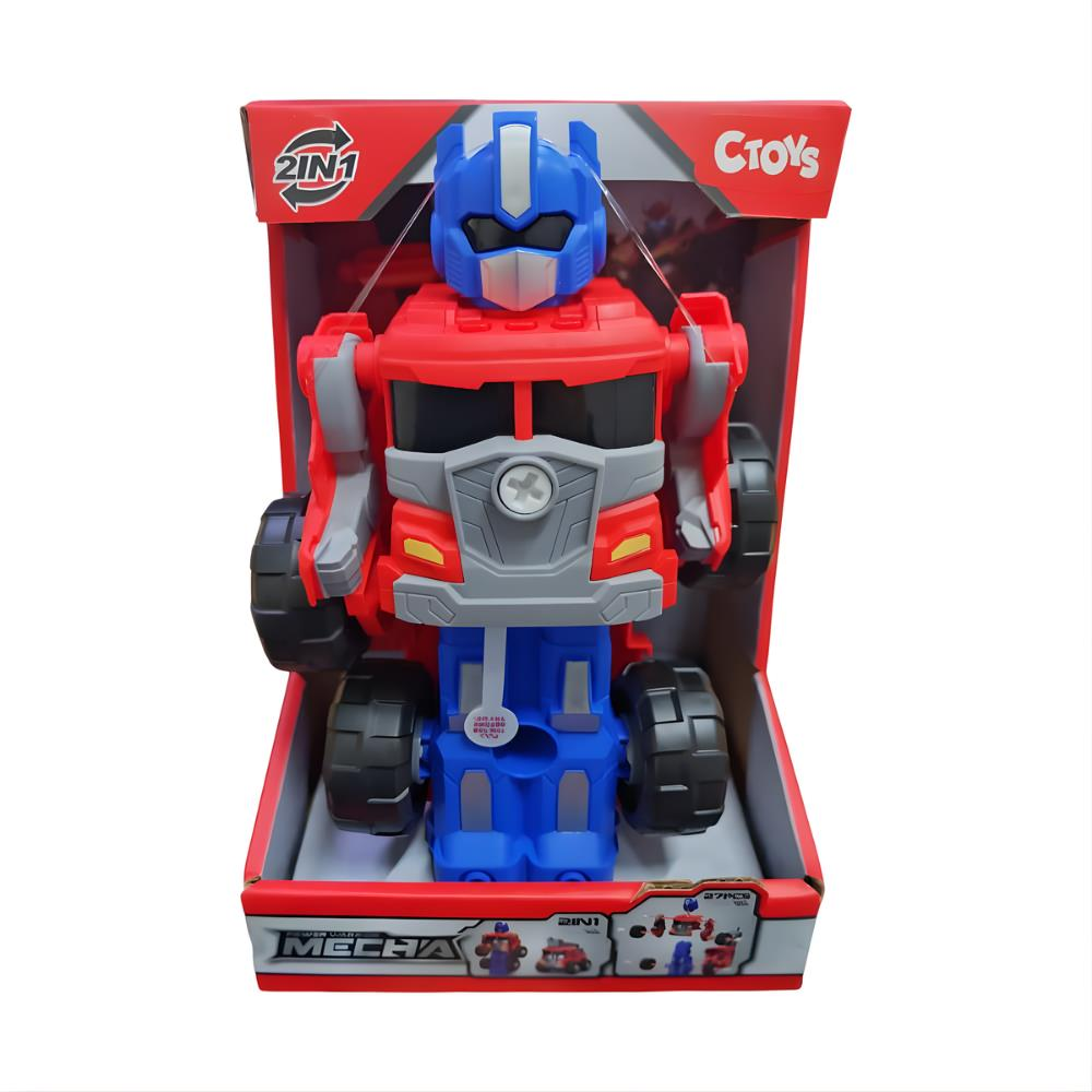 Işıklı ve Sesli Arabaya Dönüşen Robot