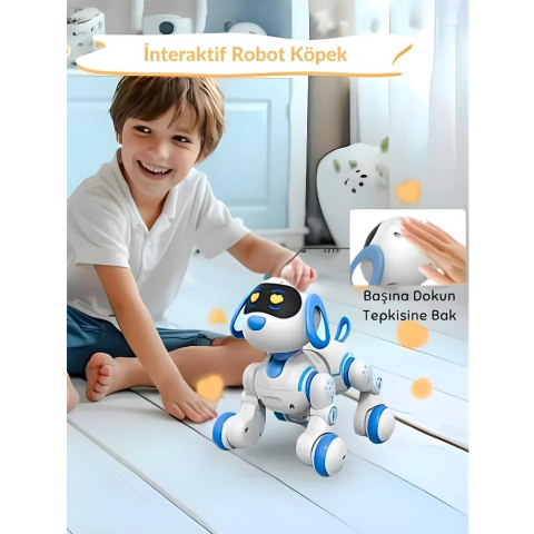 Uzaktan Kumandalı Çok Fonksiyonlı Akllı Aktivite & Eğlence Robot Köpek