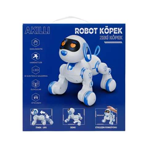 Uzaktan Kumandalı Çok Fonksiyonlı Akllı Aktivite & Eğlence Robot Köpek