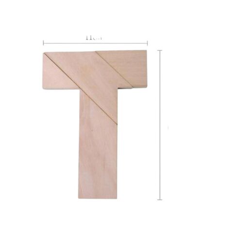 Ahşap T Tangram Puzzle
