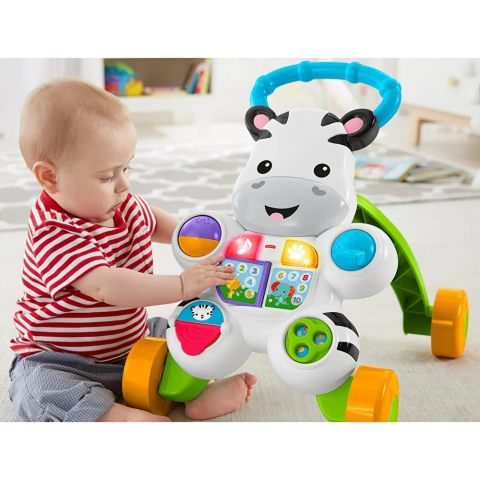 Fisher-Price Melodili Zebra Yürüteç Yürüme Yardımcısı DLD80