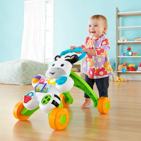 Fisher-Price Melodili Zebra Yürüteç Yürüme Yardımcısı DLD80