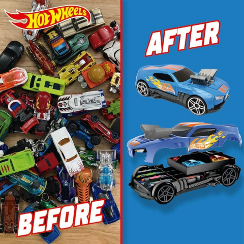 Hot Wheels 2'si 1 Arada Race 'N Haul Araba Saklama Kutusu