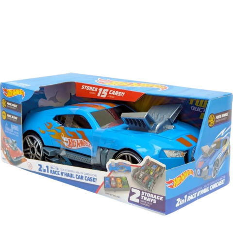 Hot Wheels 2'si 1 Arada Race 'N Haul Araba Saklama Kutusu