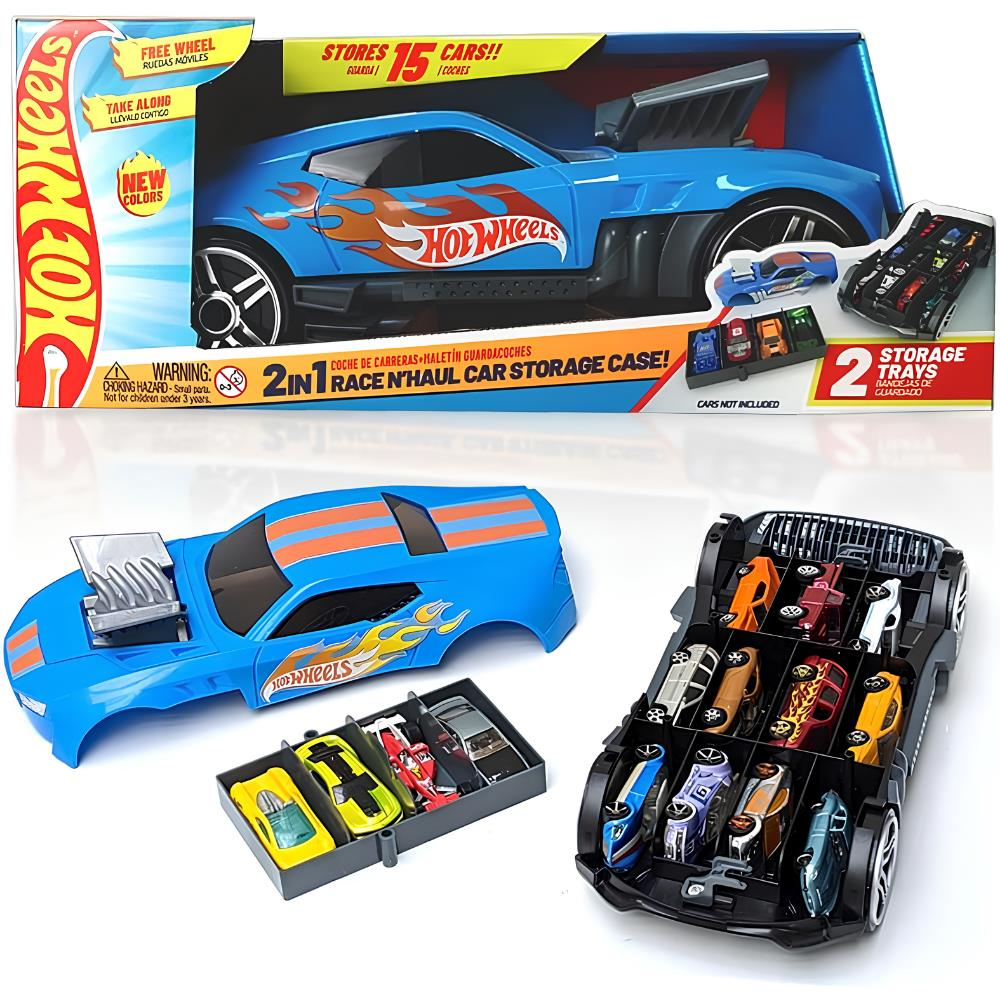 Hot Wheels 2'si 1 Arada Race 'N Haul Araba Saklama Kutusu
