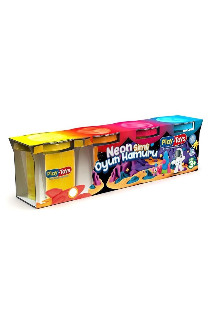 Play Toys Neon Simli Oyun Hamuru 4 Renk