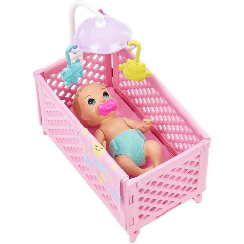Barbie Skipper Bebek Bakıcılığı Beşikli Oyun Seti HJY33