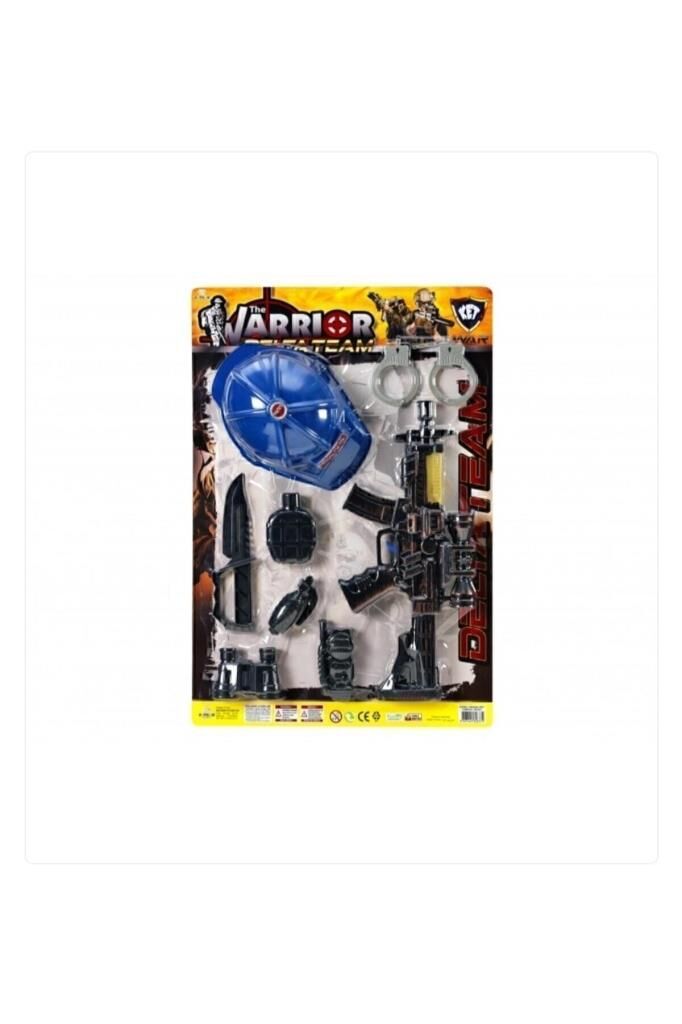 Süper Kasklı Silah Set Kartela