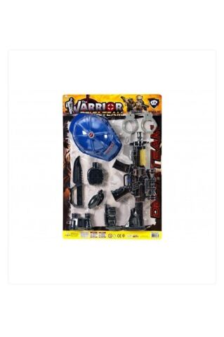 Süper Kasklı Silah Set Kartela