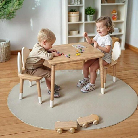 Bee Smart Safir Meşe 2 Sandalyeli Set Ms-06