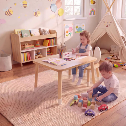 Bee Smart Safir Meşe Tek Sandalyeli Set