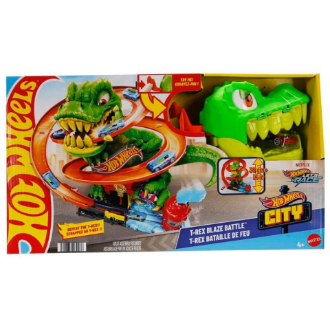 HW City T-Rex vs Fire Station