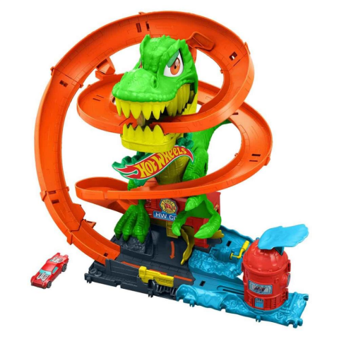 HW City T-Rex vs Fire Station
