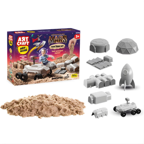 Craft Görevimiz Mars Kinetik Kum Oyun Seti