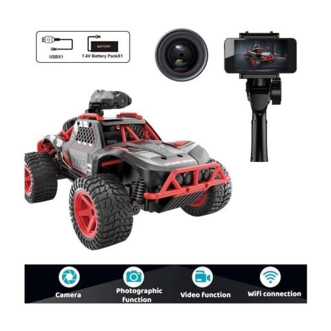 Kumandalı Şarjlı Kameralı Off Road Araba