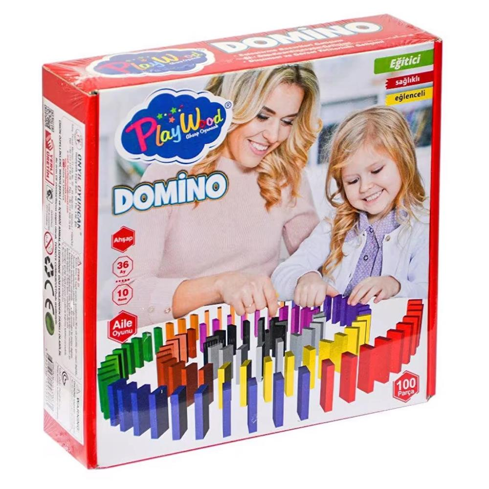 Kutuda Ahşap Domino Oyunu