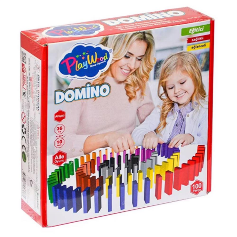 Kutuda Ahşap Domino Oyunu