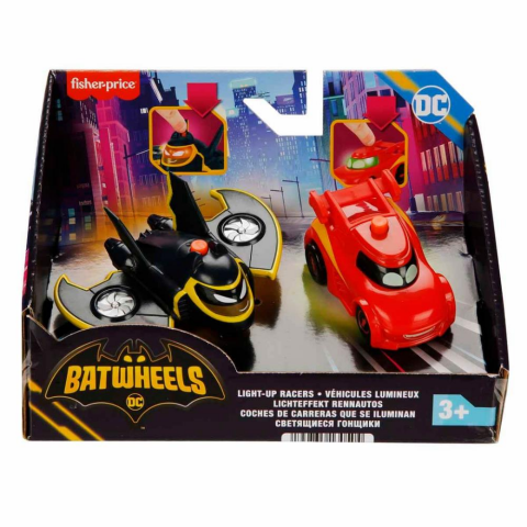 Fisher Price Batwheels Işıklı Yarışçılar Redbird & Batwing 2’li Paket HML26
