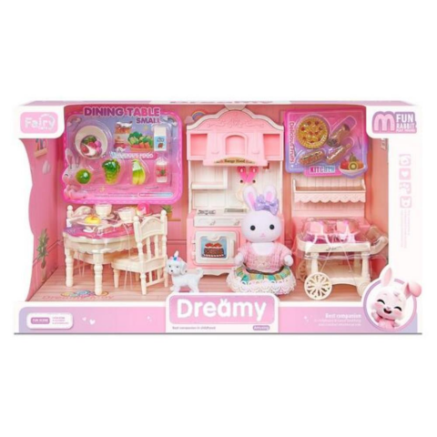 Bay Dreamy Mini Tavşan Büyük Mutfak Oyun Evi Seti 6719