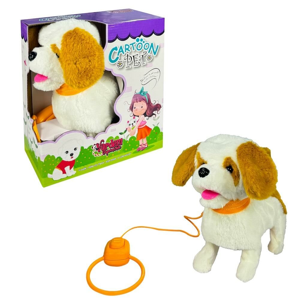 Peluş Tasmalı Yürüyen Köpek