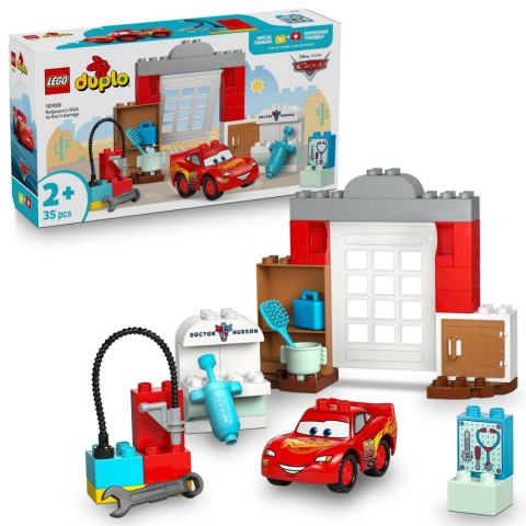 LEGO® DUPLO® │ Disney ve Pixar Arabalar McQueen’in Doc’un Garajını Ziyareti 10456