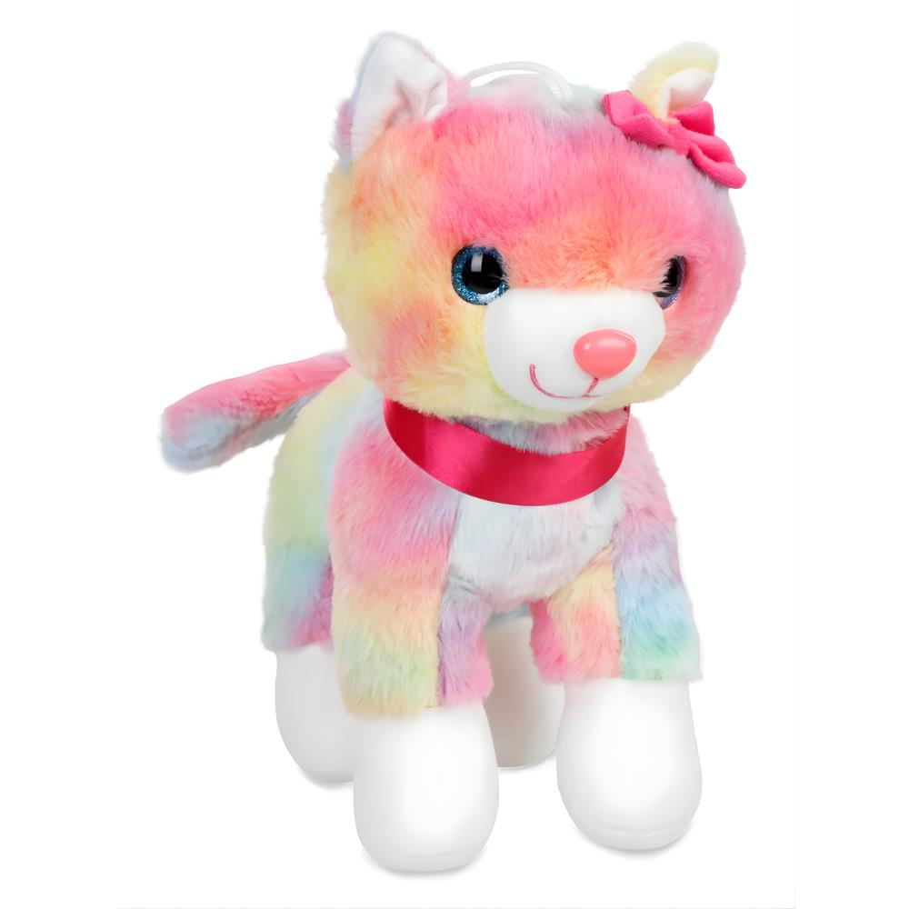 Peluş 30 Cm Pembe Tokalı Kedi