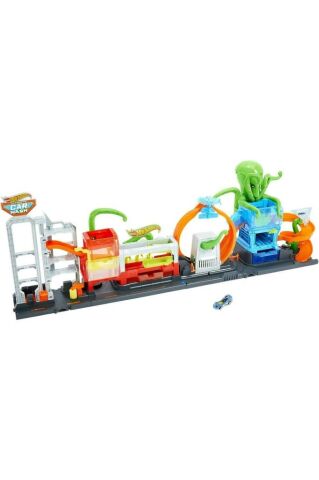 Hot Wheels Dev Ahtapot Ile Araba Yıkama Oyun Seti GTT96