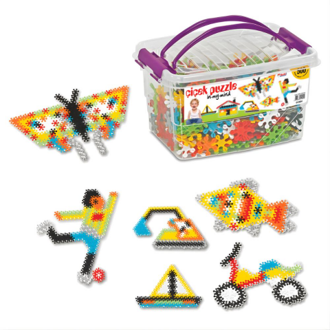 Çiçek Puzzle Box Eğitici Şekiller 500 Parça