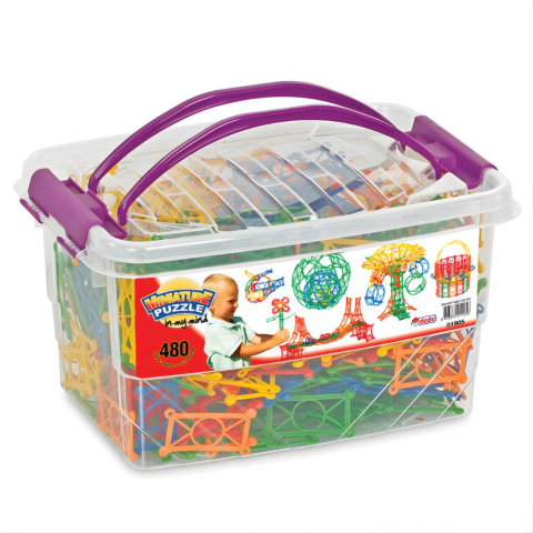 Minyatür Puzzle Box Eğitici Şekiller 480 Parça