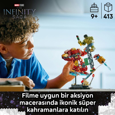 LEGO® ǀ Marvel Efsanevi Savaş: Hulkbuster, Hulk’a Karşı 76343