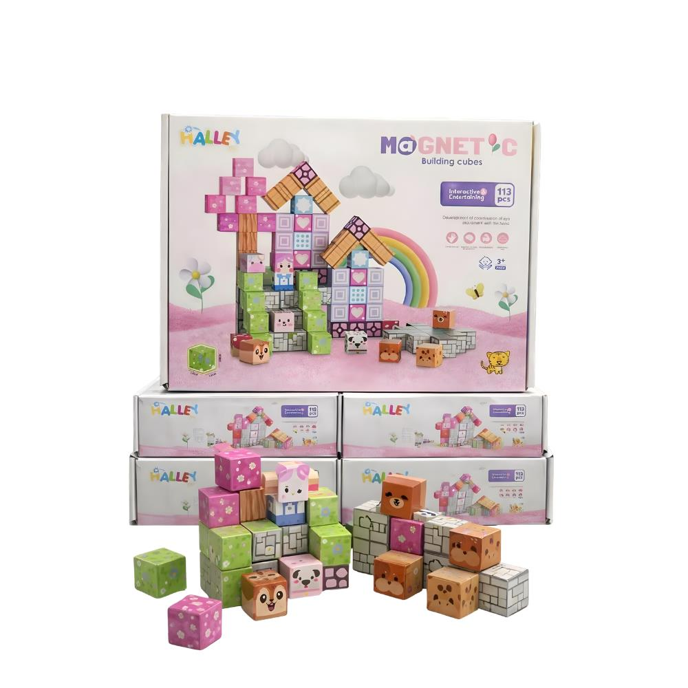 Magnet Küp Yapı Blok Seti 113 Parça
