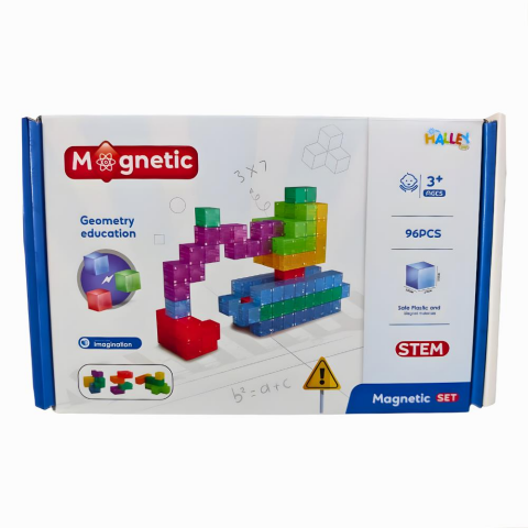 Magnet Küp Yapı Blok Seti 96 Parça