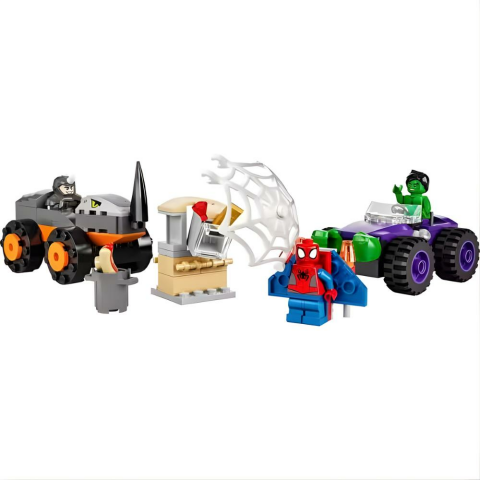 LEGO Marvel Spidey ve İnanılmaz Arkadaşları Hulk, Gergedan Kamyona Karşı 10782 - 4 Yaş ve Üzeri için Oyuncak Yapım Seti (110 Parça)