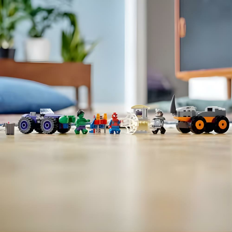 LEGO Marvel Spidey ve İnanılmaz Arkadaşları Hulk, Gergedan Kamyona Karşı 10782 - 4 Yaş ve Üzeri için Oyuncak Yapım Seti (110 Parça)