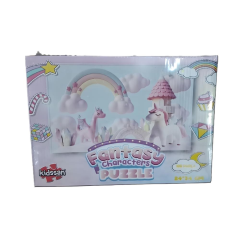 100 Parça Unicorn Kutuda Puzzle