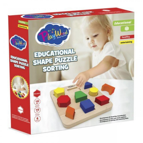 Kutuda Ahşap Eğitici Bul Tak Şekiller