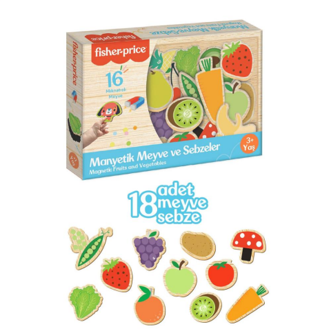 Fisher Price Manyetik Meyve Sebze Figürleri
