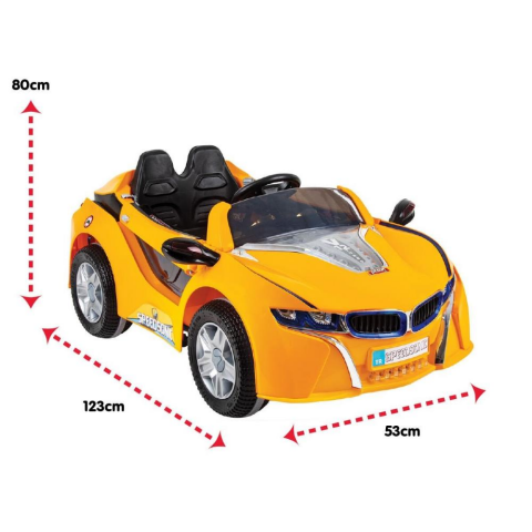 Speedsonic 12V Uzaktan Kumandalı Akülü Araba Sarı(05 293)